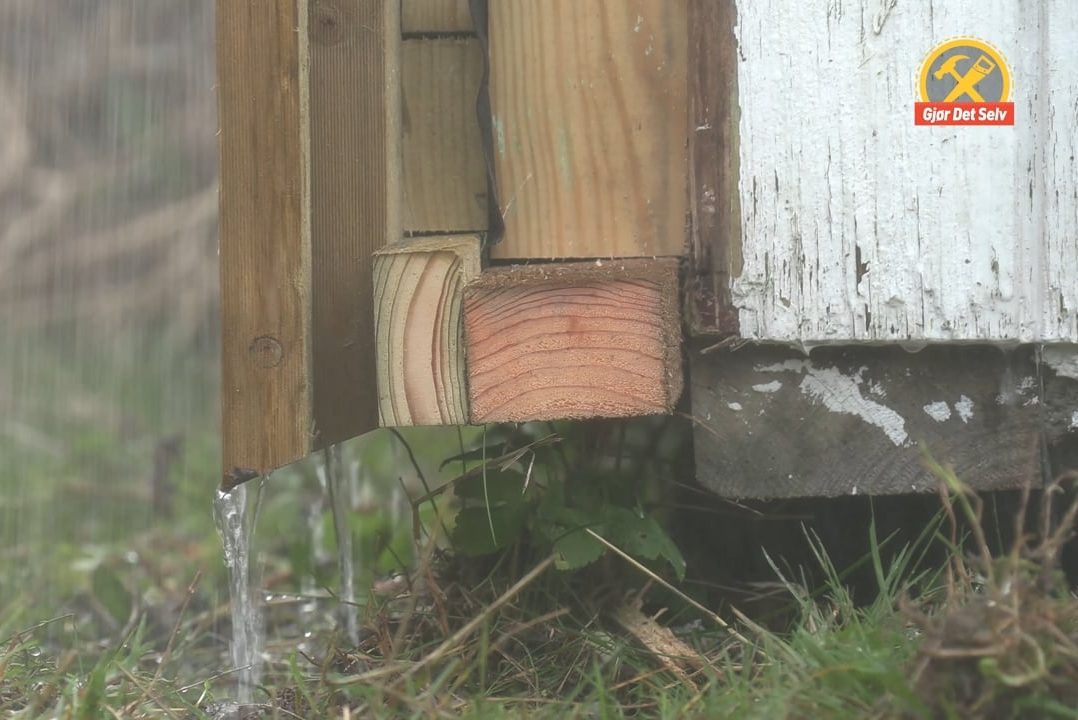 Led vekk vannet fra endeveden