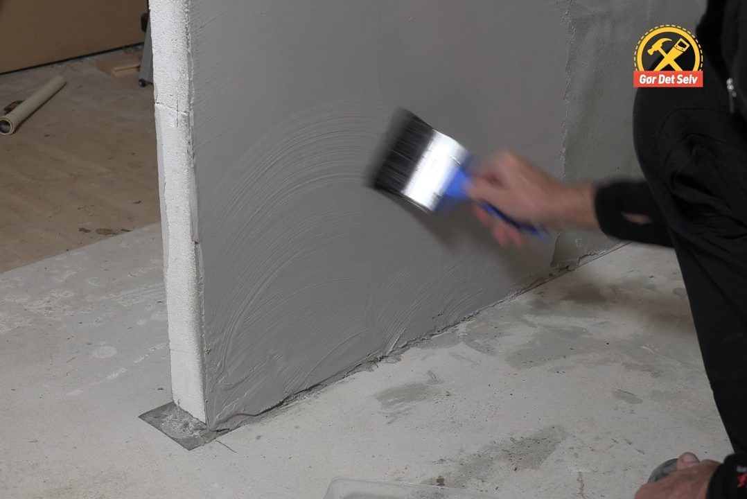 Struktur i fuldspartlet væg