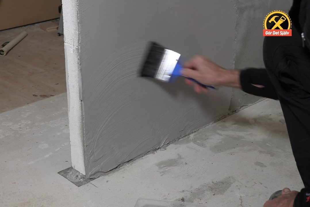 Struktur på bredspacklad vägg