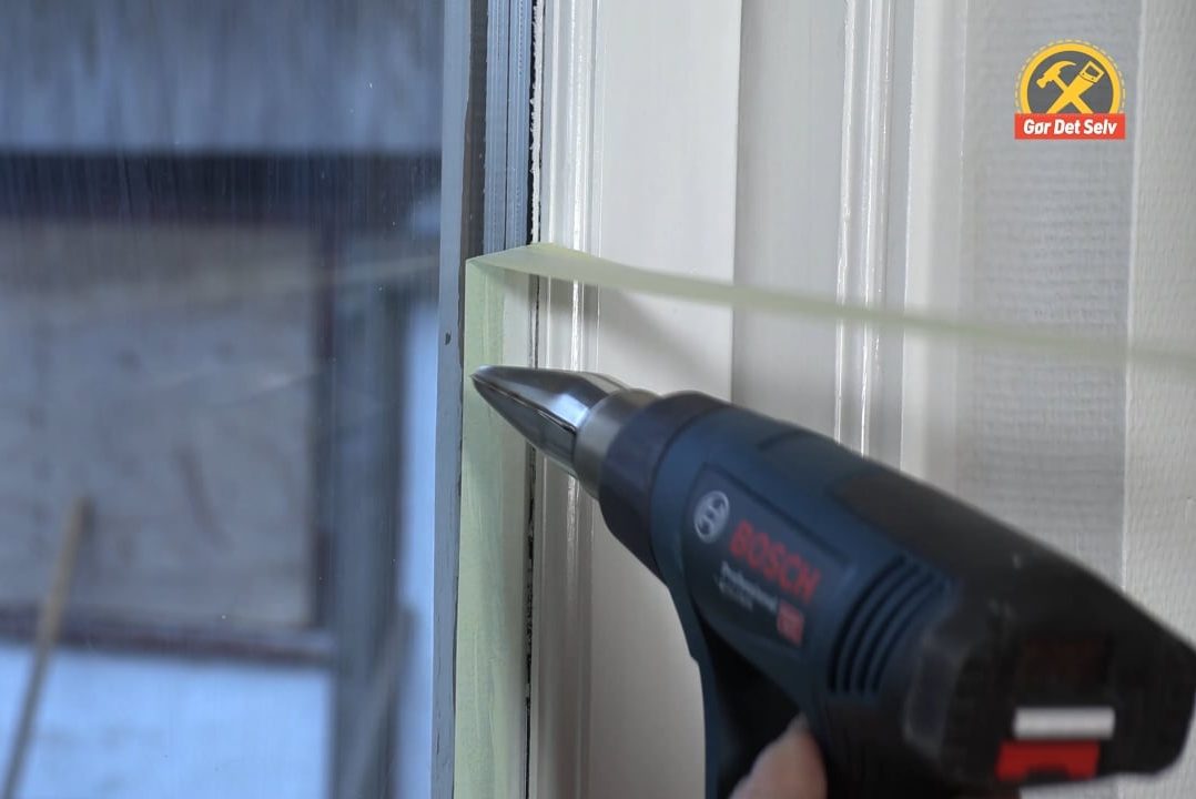 Varme løsner malertapen