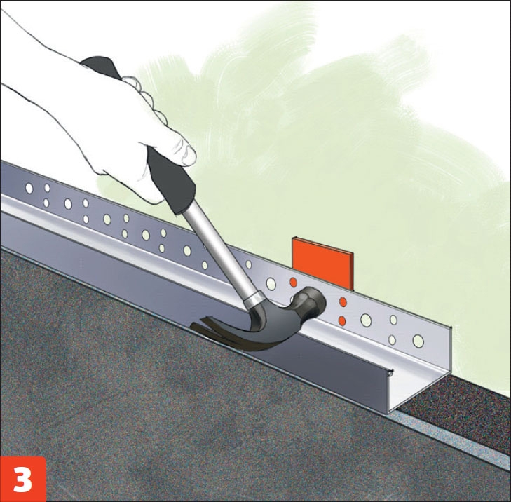 Kingspan eriste: Kiinnitä pohjalistat sokkelin