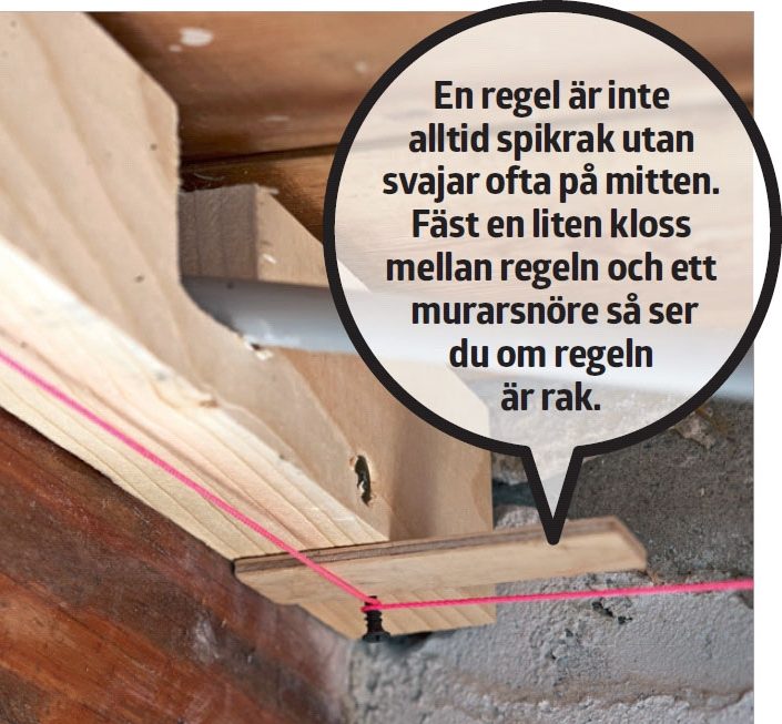 Frilagda bjälkar: Kolla om regeln är skev