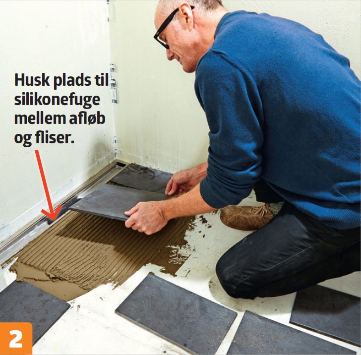 Lægge fliser badeværelse