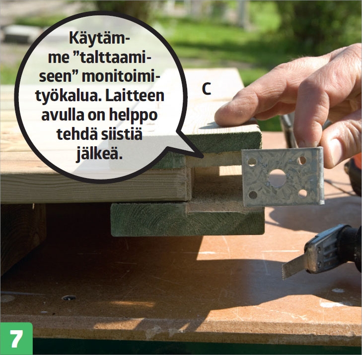 Jäteastia: Komea suoja piilottaa jäteastiat