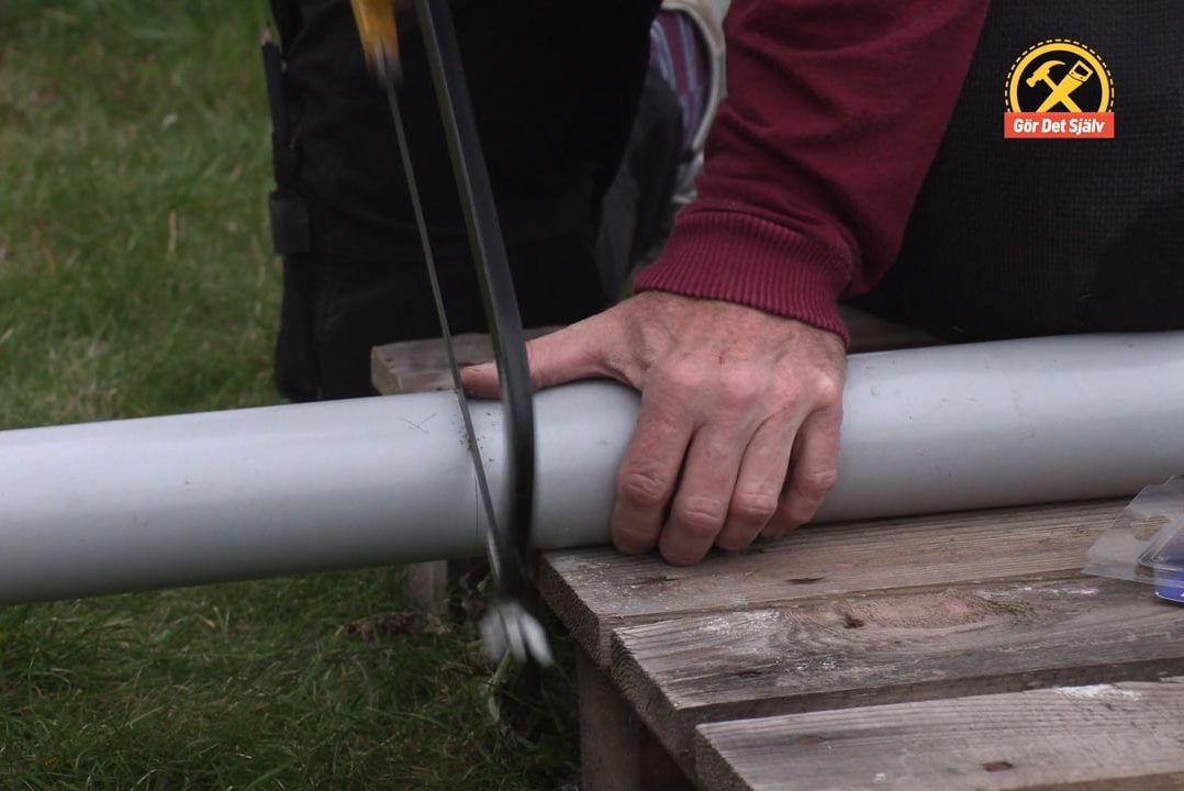 Kapa stupröret helt rakt