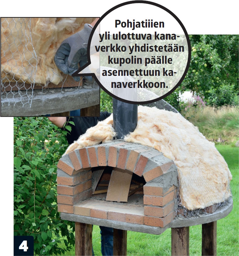 Eriste verhoillaan kanaverkolla