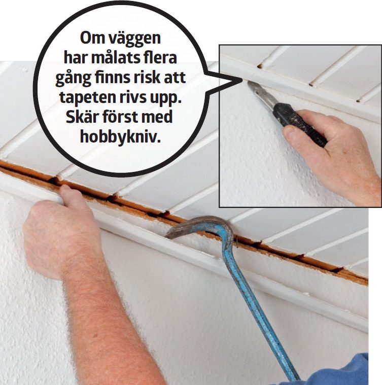 Slätt innertak: Bryt loss skugglisterna