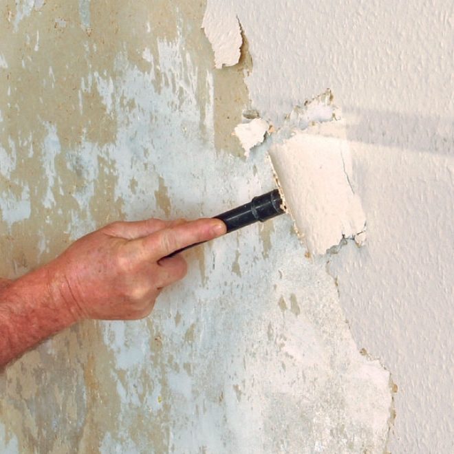 Fjern sagflistapetet - Skrell av sagflistapetet