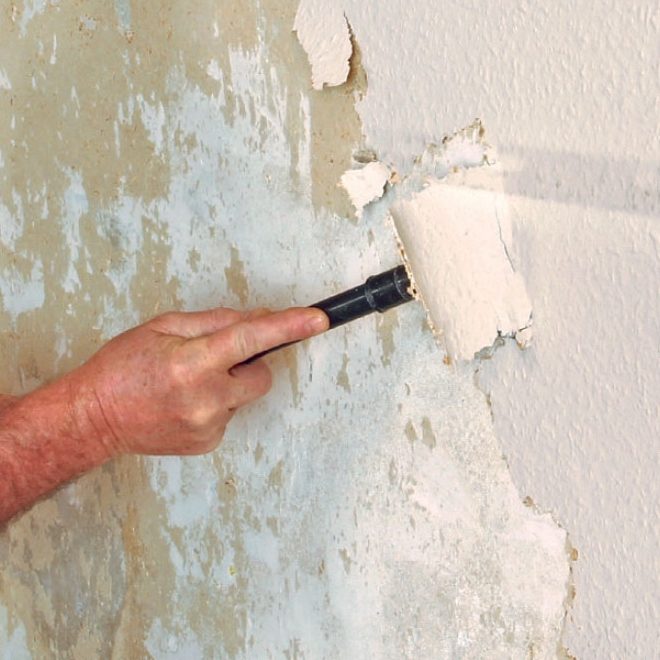 Så blir du av med strukturtapeten - Skala av strukturtapeten