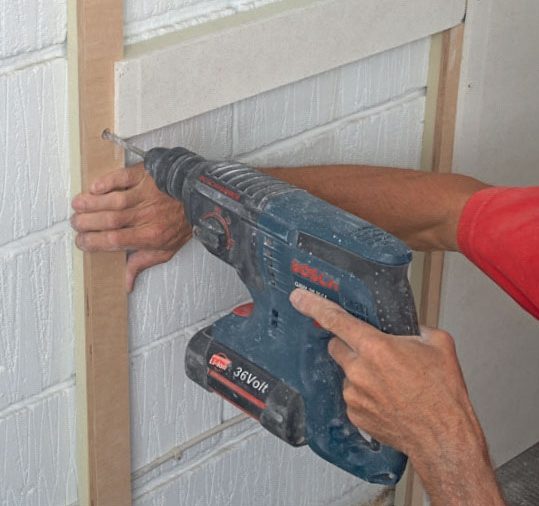 Varmväggsskivor: Sätt upp följande reglar