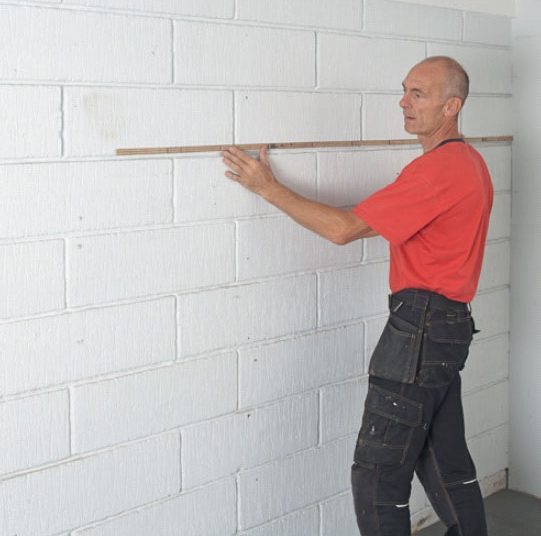 Lämpöeristelevy: Jaa seinä 60 cm:n alueisiin