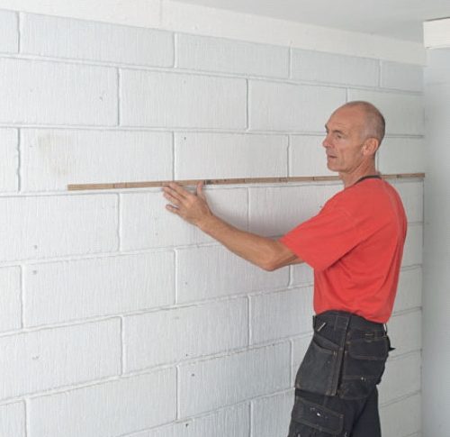 Varmvægsplader: Del væggen ind i stykker på 60 cm