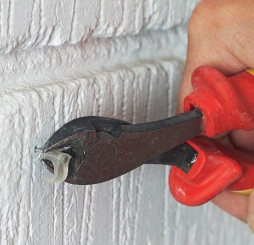 Varmvægsplader: Rens væggen