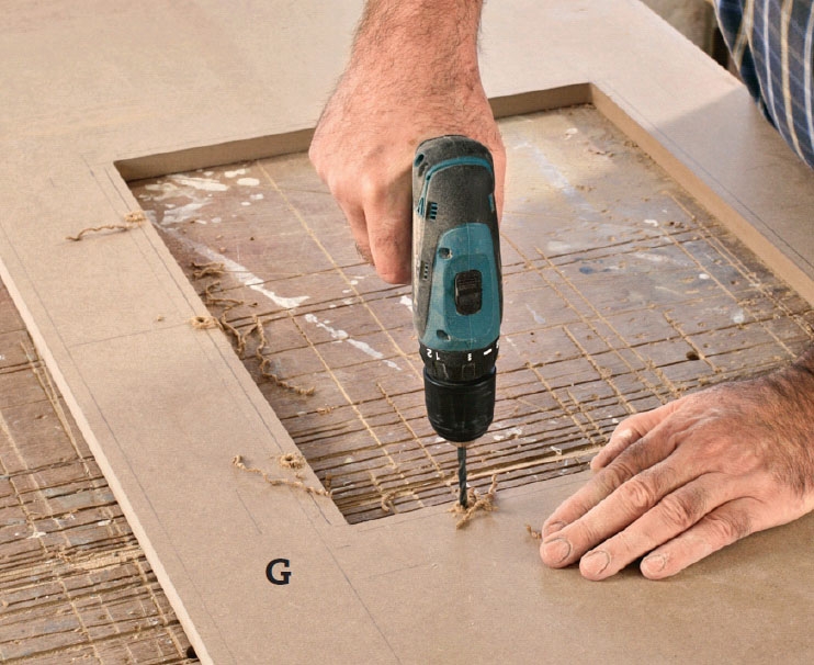 Gjuta handfat i betong: Form till undersidan