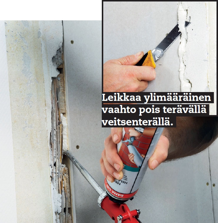 Oviaukon peittäminen