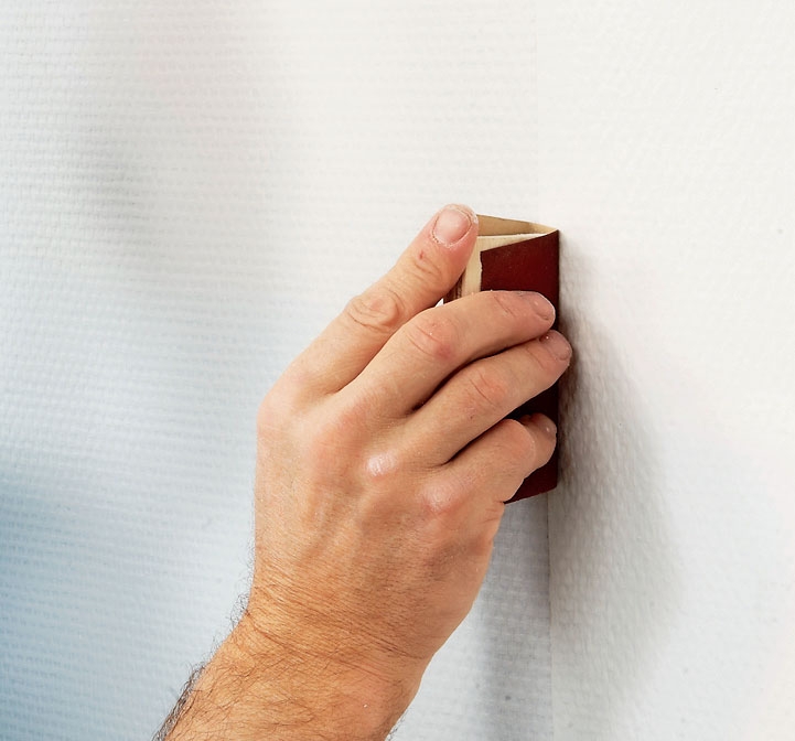 Blænde dør: Slib overgangen forsigtigt