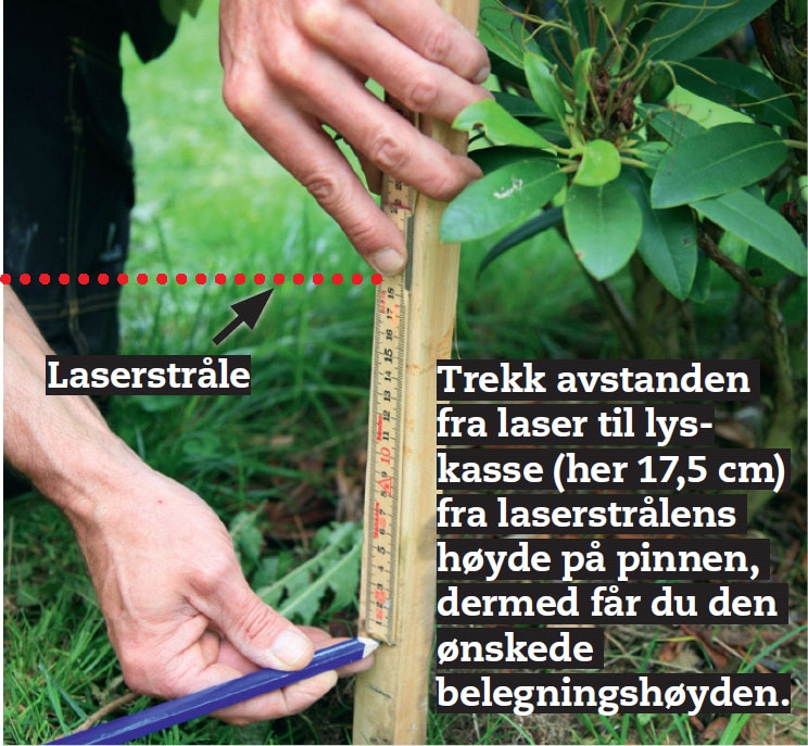 Rette opp belegningsstein