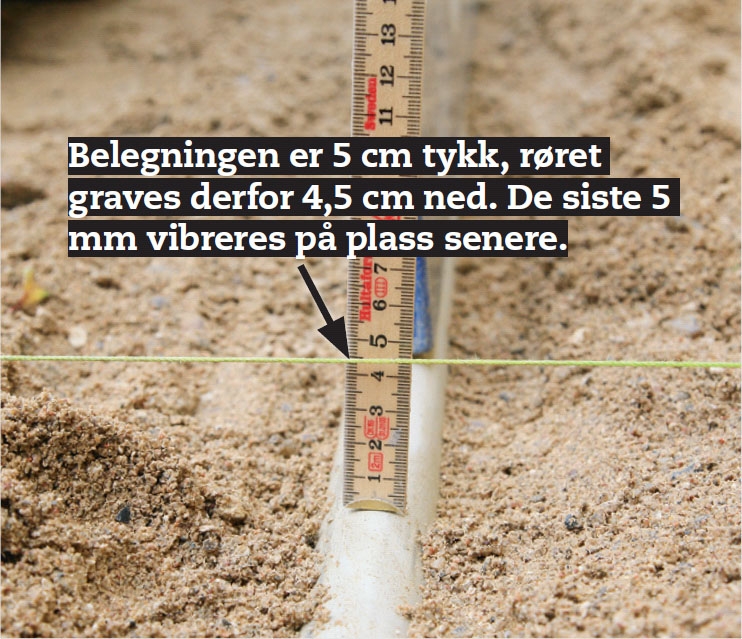 Rette opp belegningsstein