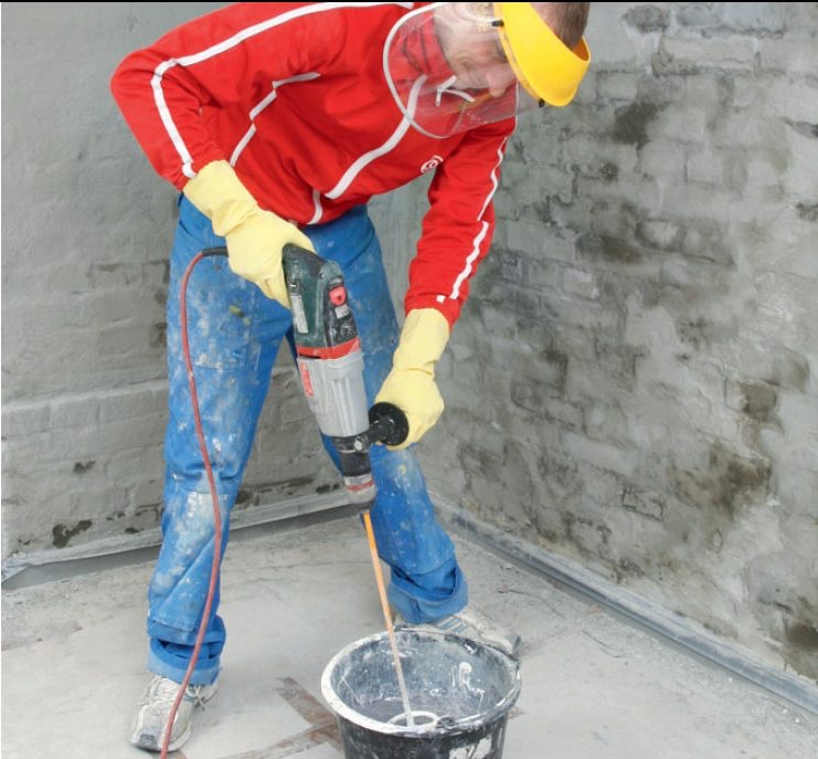 Rintamamiestalon kellarin maalaus