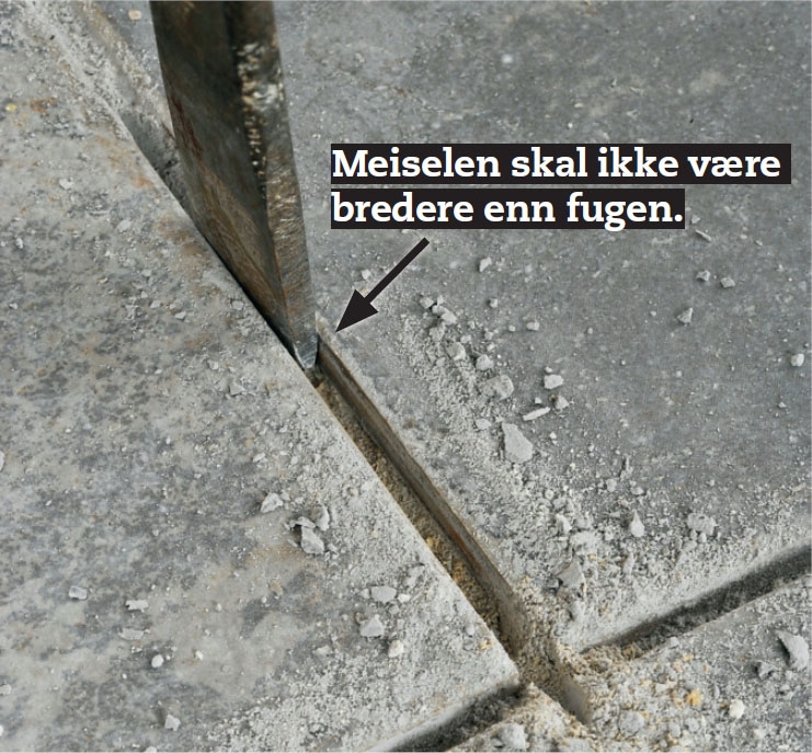 Fuge fliser på nytt
