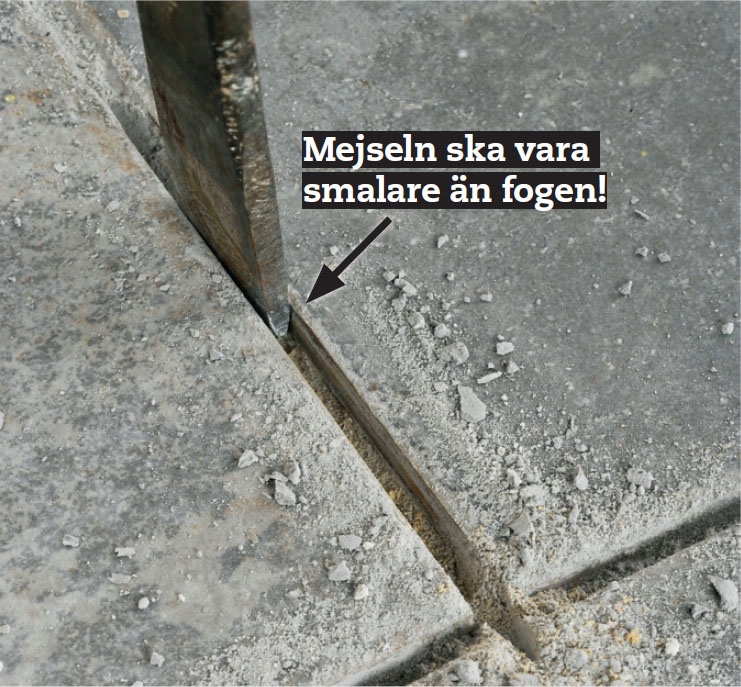 Misslyckad fogning kakel