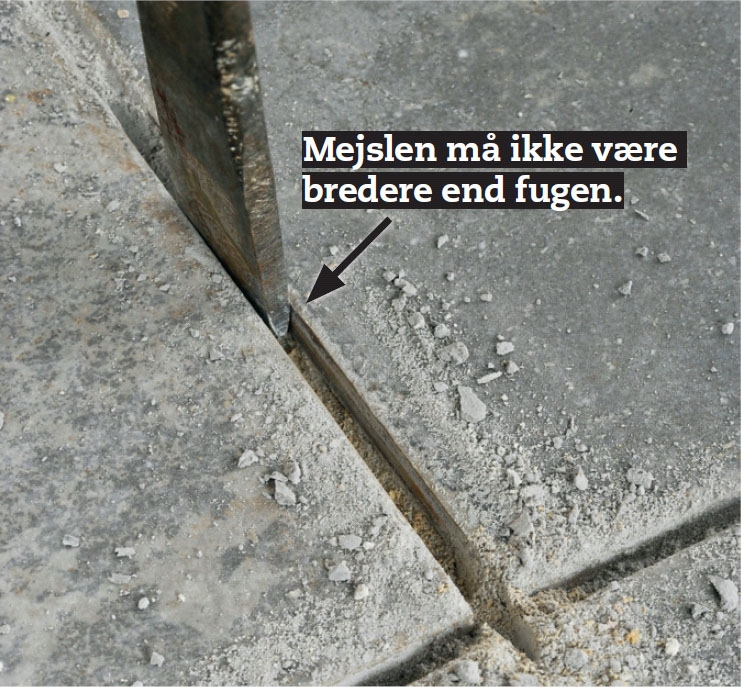 Skift mørtelfuger badeværelse