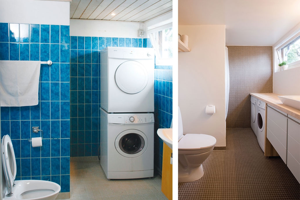 Kylpyhuoneen seinämateriaalit