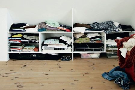 Bygge garderobe skråtak