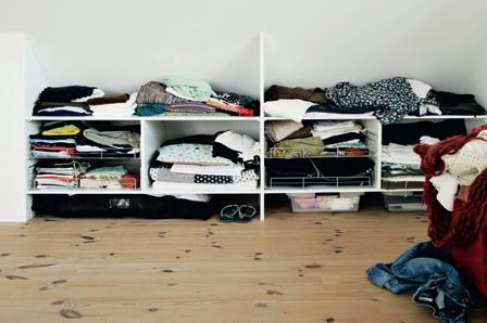 Garderob snedtak skjutdörr