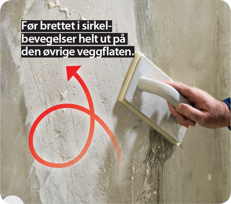 Etter en halvtimes tid kan flaten finavrettes