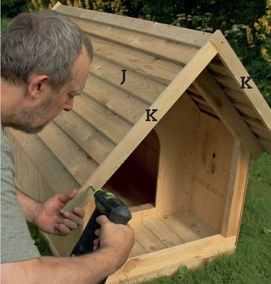 Isoleret hundehus: Sæt vindskederne fast