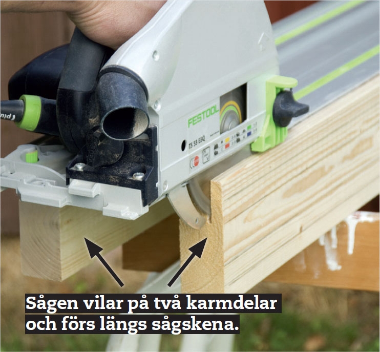 Bygga dörrkarm till gammal dörr