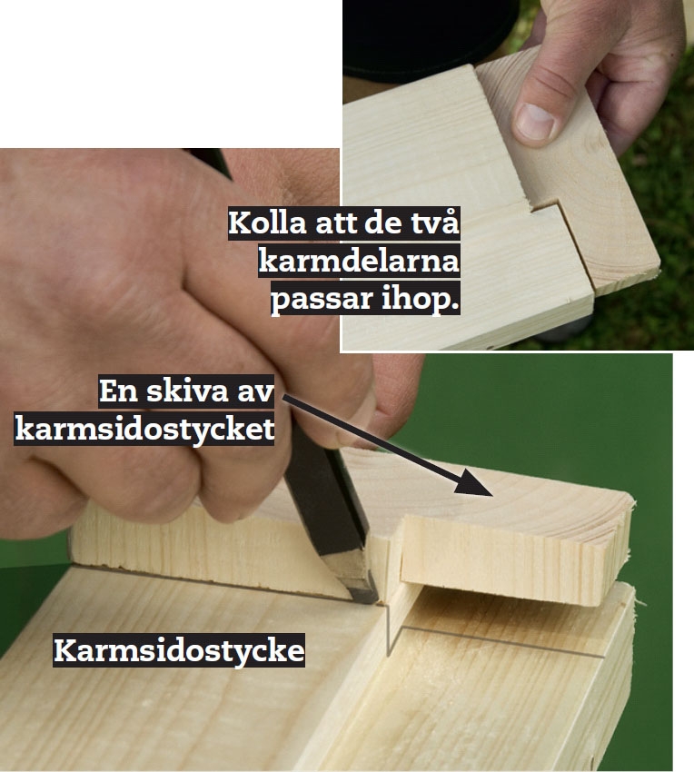 Bygga dörrkarm till gammal dörr