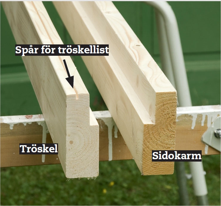 Bygga dörrkarm till gammal dörr