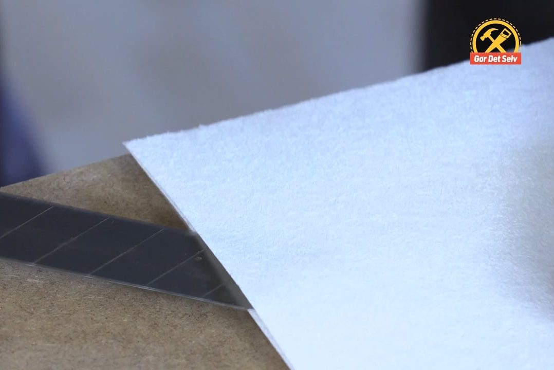 Skær filt med helt lige kanter