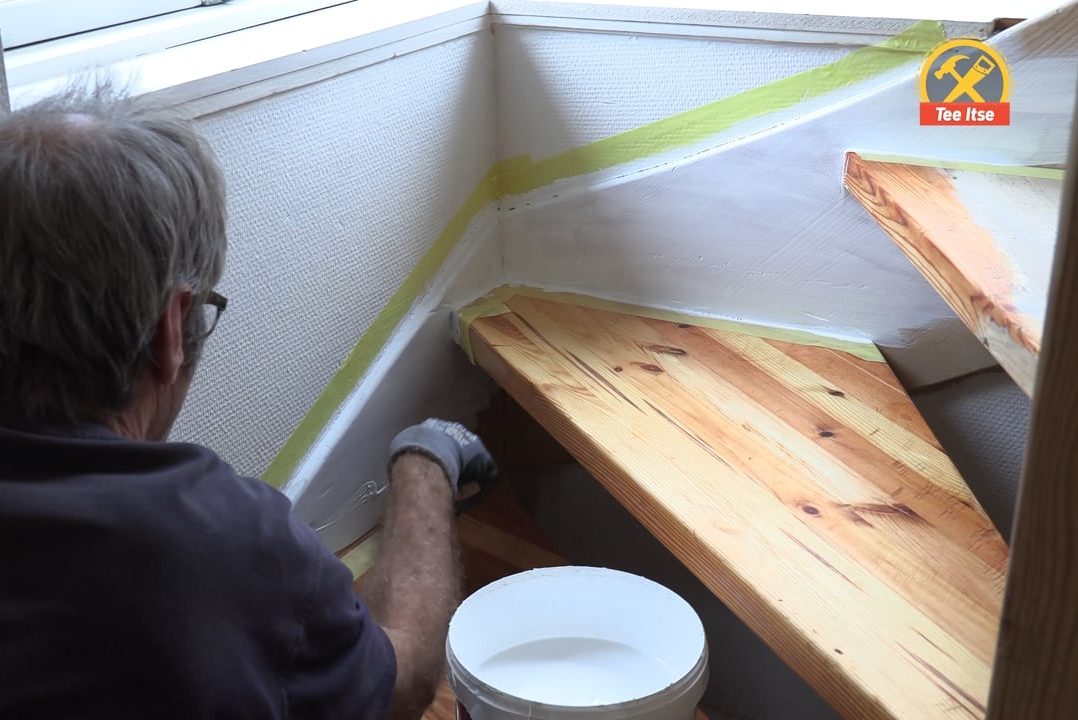 Terävät maalausrajat sisänurkkiin