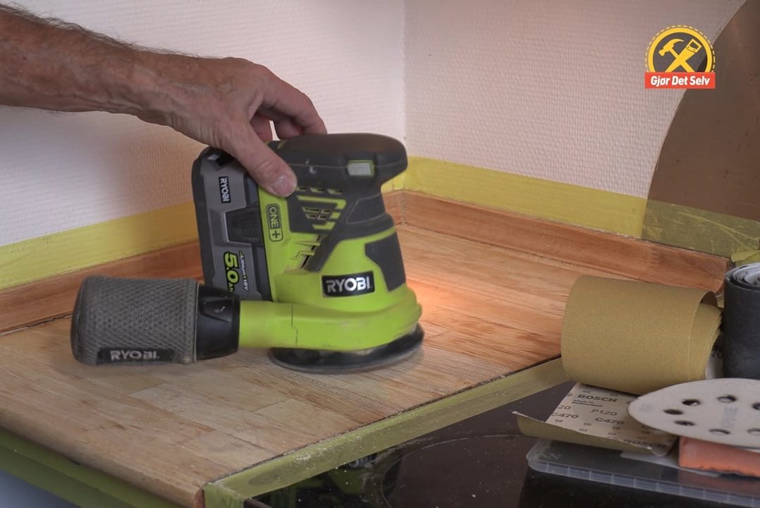 Lett trykk på eksentersliperen