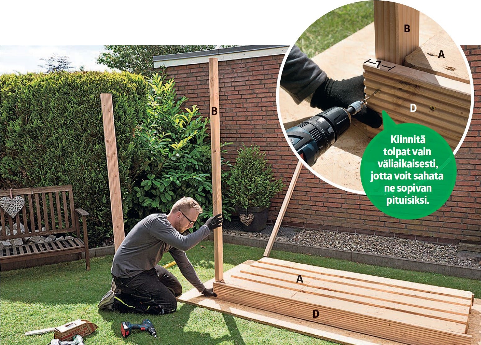 Halkokatos: Asenna etutolpat