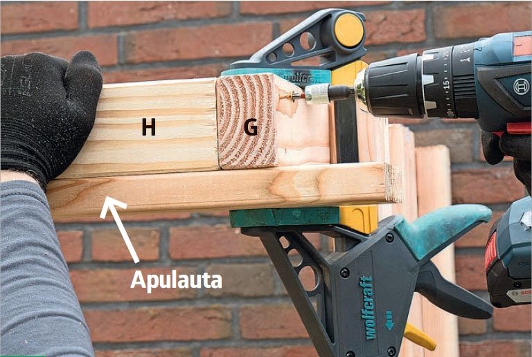 Halkokatos: Aseta rimat katon alle