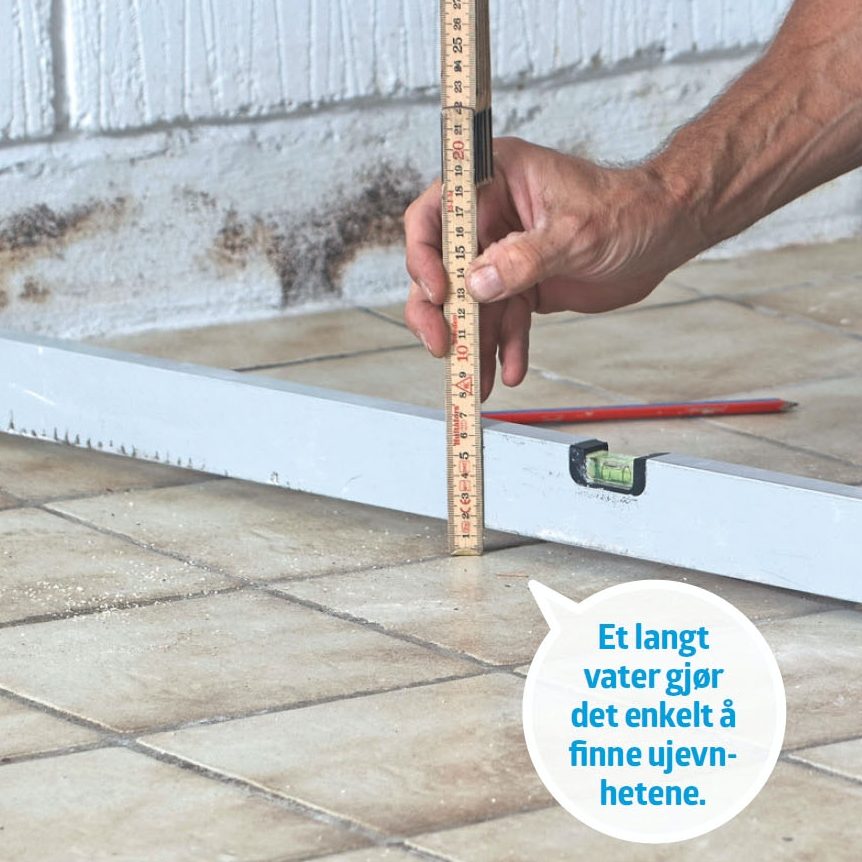 Selvnivellerende gulvspartel