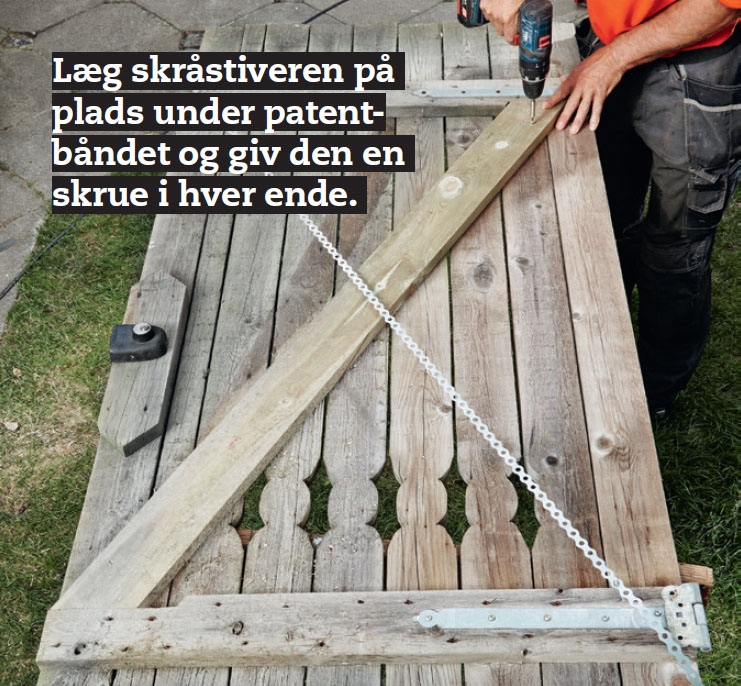 Skråstiver på låge
