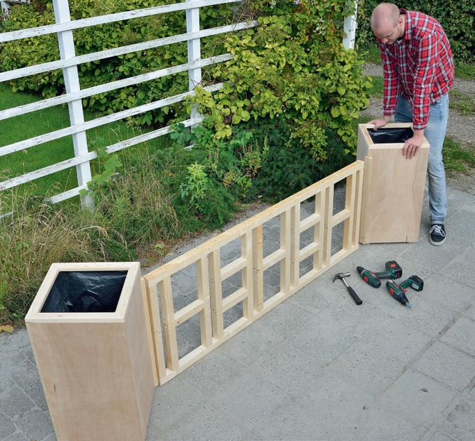 Puiset kukkapylväät