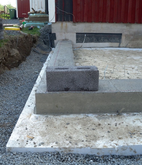 Byg selv udestue: Oven på det støbte fundament