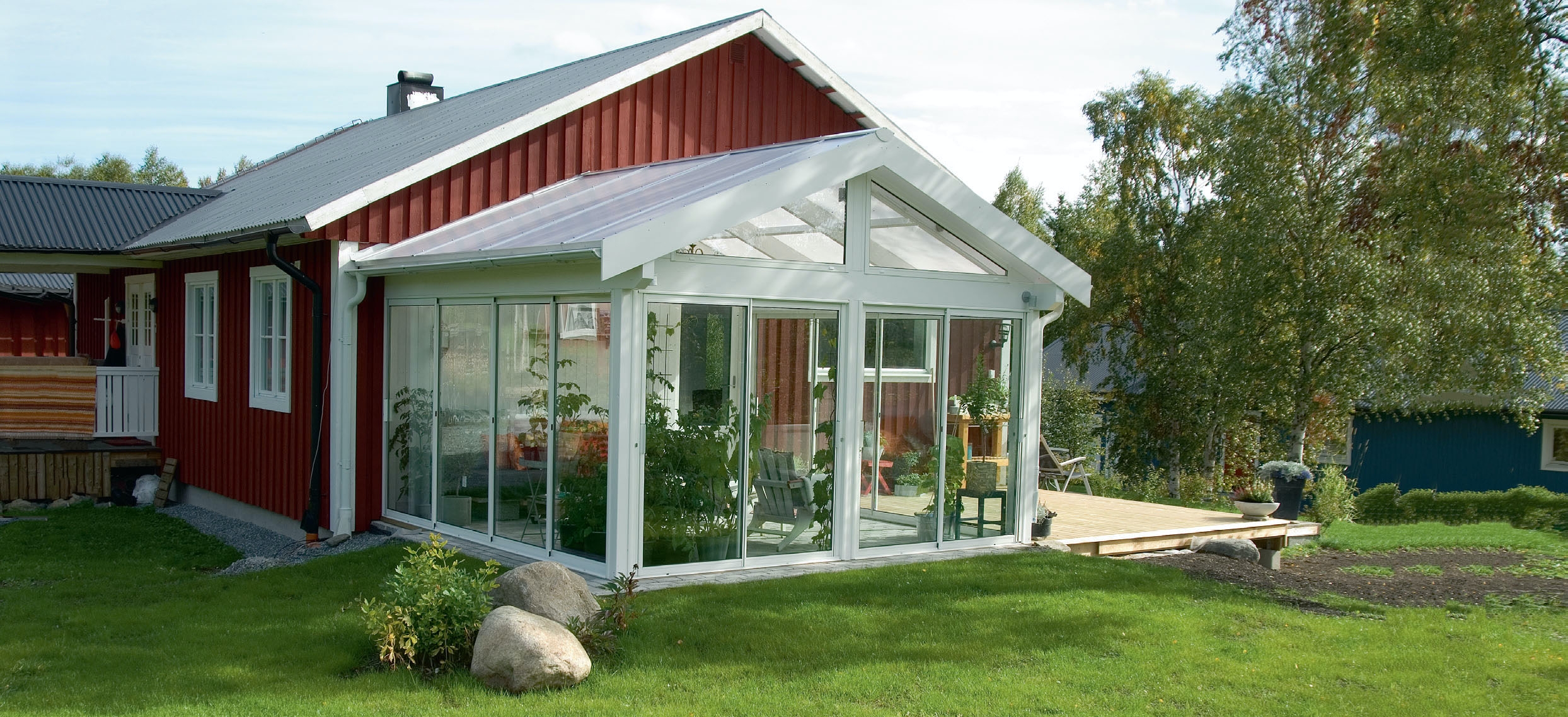 Bygg vinterhage: Så er vinterhagen klar