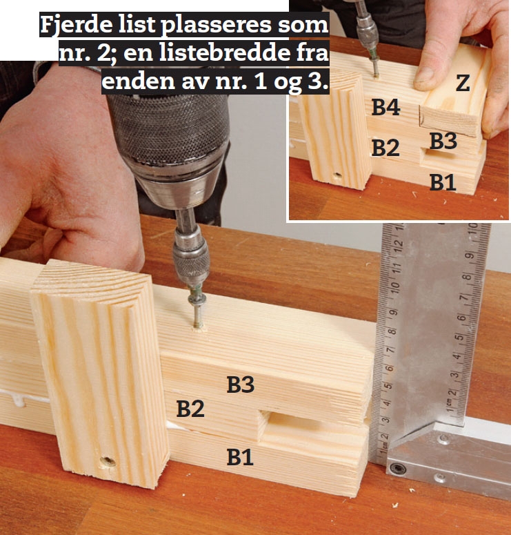 Bygge rekkverk trapp inne