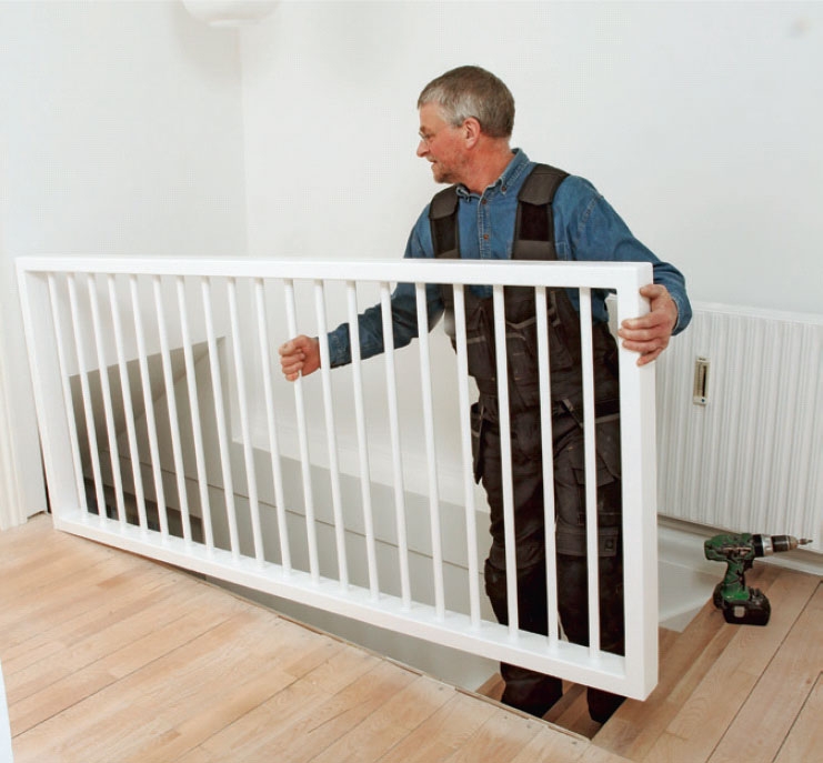 Gelænder indendørs gør det selv