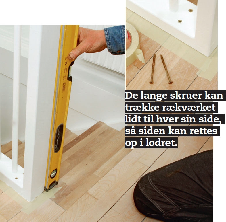 Gelænder indendørs gør det selv