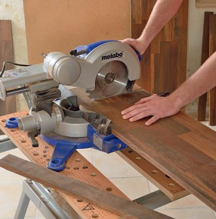 Vanhojen portaiden päällystäminen: Lyhennä askelmat oikeaan leveyteen