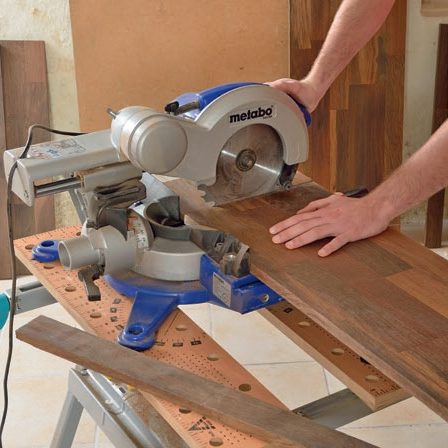 Ny trappe: Afkort trinenes bredde