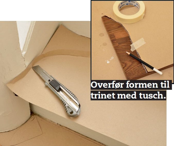 Ny trappe: Til rundede trin